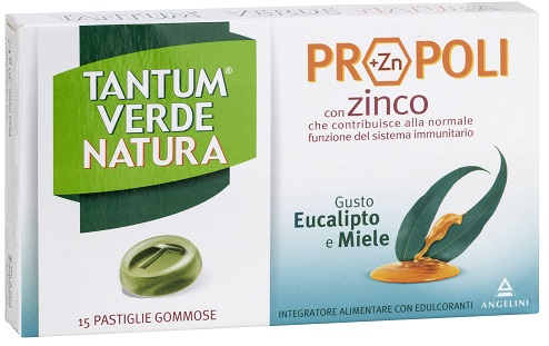 TANTUM VERDE NATURA PASTIGLIE GOMMOSE EUCALIPTO & MIELE 30 G - farmascienza.it