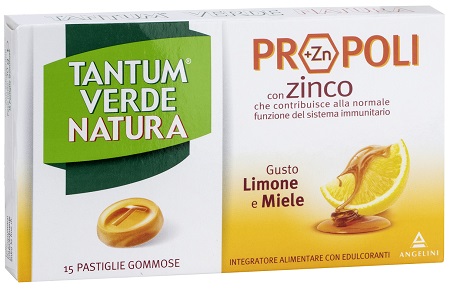 TANTUM VERDE NATURA 15 PASTIGLIE GOMMOSE LIMONE & MIELE - farmascienza.it