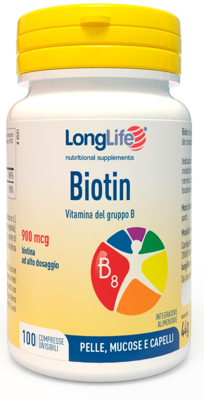 LONGLIFE BIOTIN 900 MCG 100 COMPRESSE - farmascienza.it