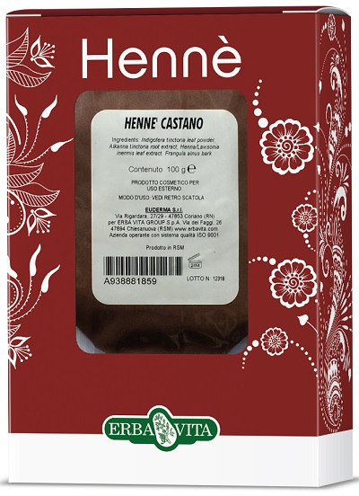 HENNE COLORANTE CAPELLI CASTANO 100 G - farmascienza.it