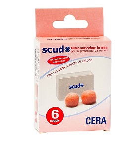 TAPPO AURICOLARE EARPLUG SCUDO IN CERA 6 COPPIE 12 PEZZI ARTICOLO 7EN081 - farmascienza.it