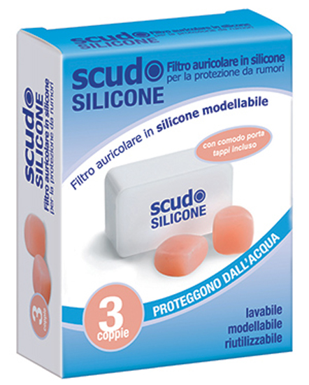 TAPPO AURICOLARE EARPLUG SCUDO IN SILICONE 3 COPPIE 6 PEZZI ARTICOLO 7EN091 - farmascienza.it