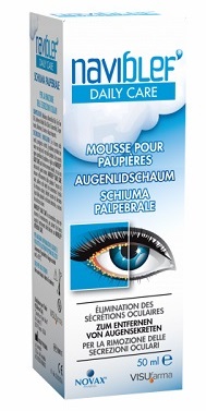 NAVIBLEF DAILY CARE SCHIUMA PER RIMOZIONE SECREZIONI OCULARI DA PALPEBRE E CIGLIA 50 ML - farmascienza.it