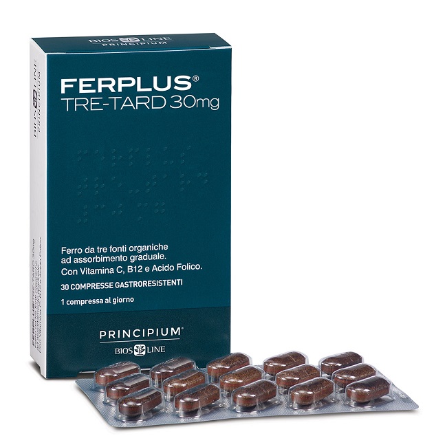 PRINCIPIUM FERPLUS TRE RETARD 30MG 30 COMPRESSE GASTRORESISTENTI - farmascienza.it