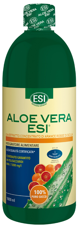 ESI ALOE SUCCO ARANCIA ROSSA 1000 ML - farmascienza.it
