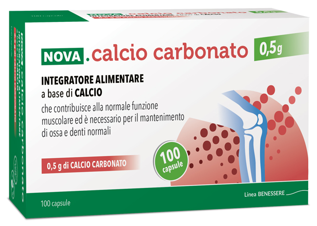 NOVA CALCIO CARBONATO 0,5 G 100 CAPSULE - farmascienza.it