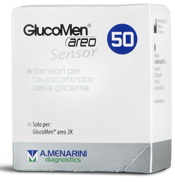 STRISCE MISURAZIONE GLICEMIA GLUCOMEN AREO SENSOR 50 PEZZI - farmascienza.it