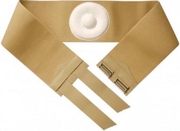 ORIONE 357 CINTO PER ERNIA OMBELICALE CON PELOTTA RIVESTITA IN PELLE BEIGE 12 - farmascienza.it
