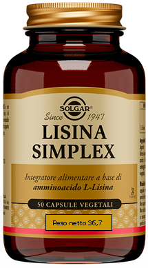 LISINA SIMPLEX 50 CAPSULE VEGETALI - farmascienza.it
