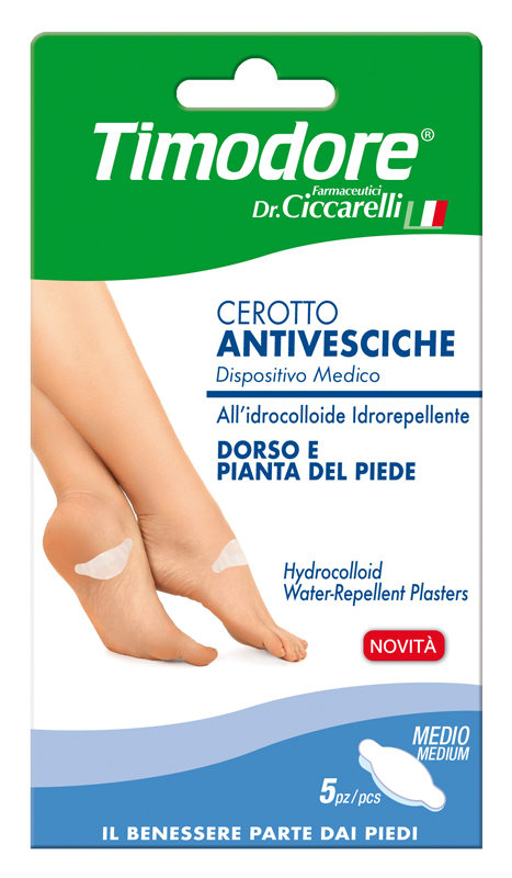 TIMODORE CEROTTO ANTIVESCICHE DORSO E PIANTA PIEDE 5 PEZZI - farmascienza.it
