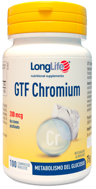 LONGLIFE GTF CHROMIUM 100 COMPRESSE - farmascienza.it