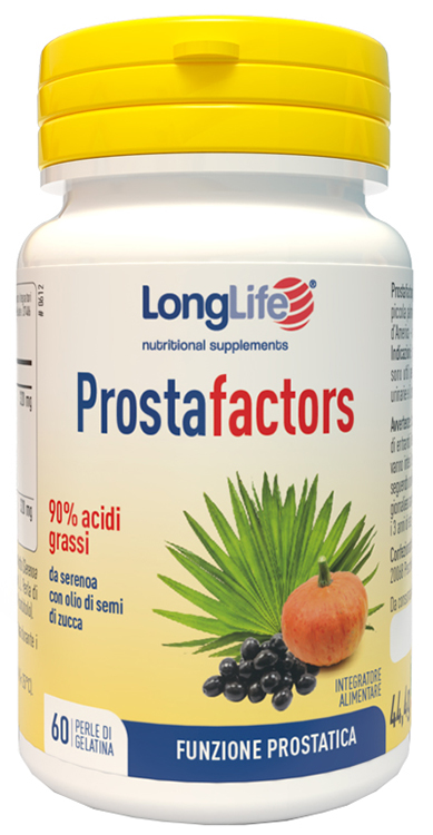 LONGLIFE PROSTAFACTORS 60 PERLE DI GELATINA - farmascienza.it