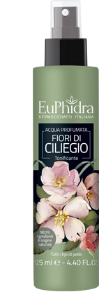 EUPHIDRA ACQUA PROFUMATA CILIEGIO IN FLACONE CON ETICHETTA POMPA SPRAY - farmascienza.it