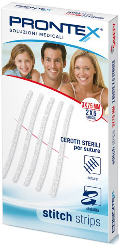 PRONTEX STITCH STRIPS 3X75 10 PEZZI - farmascienza.it