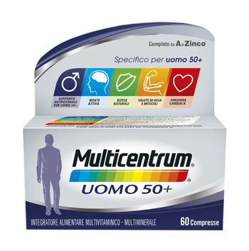 MULTICENTRUM UOMO 50+ 60 COMPRESSE - farmascienza.it
