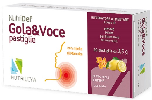 NUTRIDEF GOLA & VOCE MIELE E LIMONE 20 PASTIGLIE - farmascienza.it