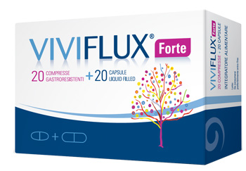 VIVIFLUX FORTE 20 COMPRESSE GASTRORESISTENTI + 20 CAPSULE LIQUID FILLER - farmascienza.it