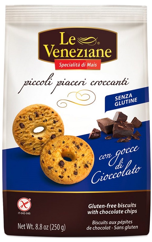 LE VENEZIANE BISCOTTI GOCCE DI CIOCCOLATO 250 G - farmascienza.it