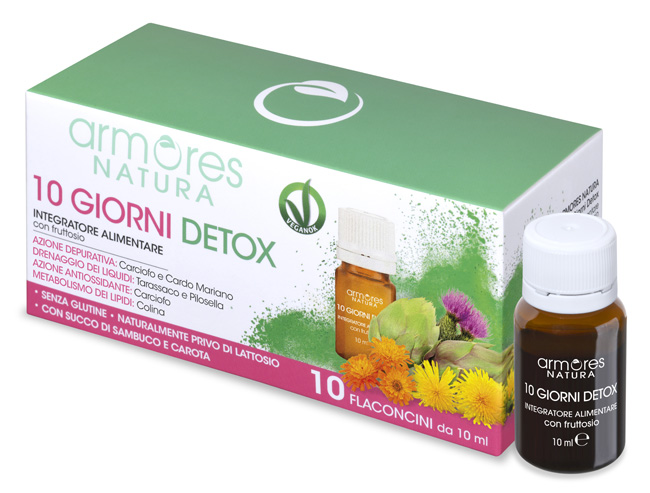 ARMORES NATURA 10 GIORNI DETOX 10 FLACONCINI DA 10 ML - farmascienza.it