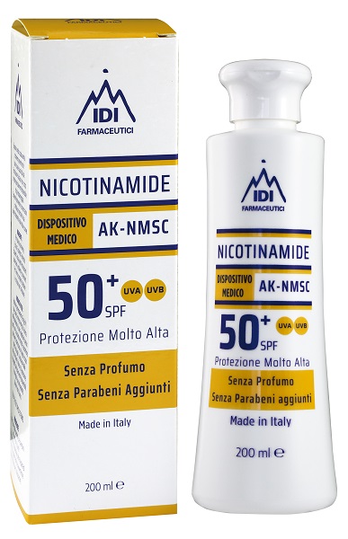 NICOTINAMIDE AK-NMSC 50+SPF PROTEZIONE MOLTO ALTA 200 ML - farmascienza.it
