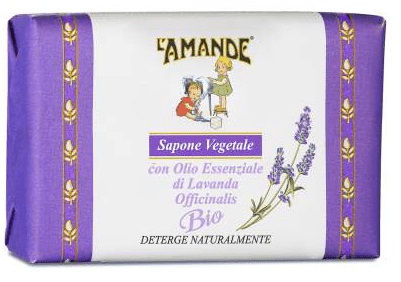 L'AMANDE MARSEILLE SAPONE VEGETALE LAVANDA OFFICINALIS BIO 20 G - farmascienza.it