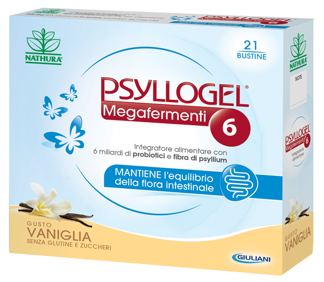 PSYLLOGEL MEGAFERMENTI 6 VANIGLIA 21 BUSTINE - farmascienza.it