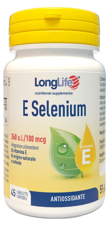 LONGLIFE E SELENIUM 45 TAVOLETTE DIVISIBILI SENZA GLUTINE - farmascienza.it