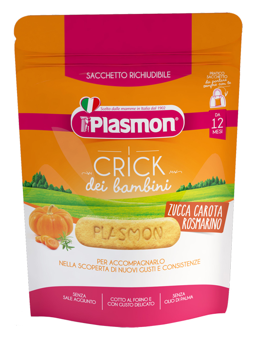 PLASMON CRICK ZUCCA/CARORA/ROSMARINO 100 G - farmascienza.it