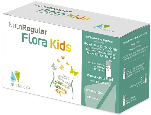 NUTRIREGULAR FLORA KIDS 10 FLACONCINI - farmascienza.it