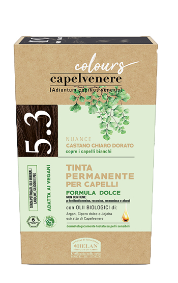 CAPELVENERE COLOURS TINTA CAPELLI 5,3N CASTANO CHIARO DORATO - farmascienza.it
