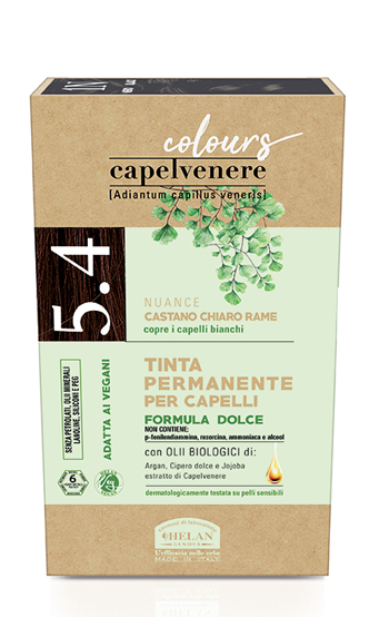 CAPELVENERE COLOURS TINTA CAPELLI 5,4N CASTANO CHIARO RAME - farmascienza.it