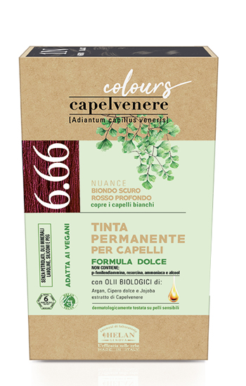 CAPELVENERE COLOURS TINTA CAPELLI 6,66N BIONDO SCURO ROSSO PROFONDO - farmascienza.it