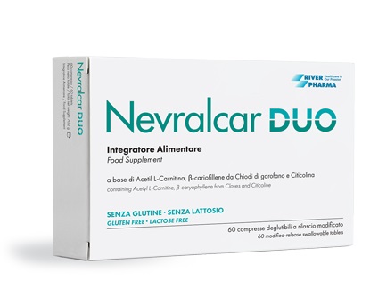 NEVRALCAR DUO 60 COMPRESSE DEGLUTIBILI A RILASCIO MODIFICATO SENZA GLUTINE SENZA LATTOSIO - farmascienza.it