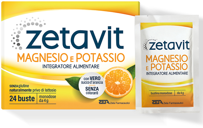 ZETAVIT MAGNESIO POTASSIO 24 BUSTINE DA 4 G - farmascienza.it