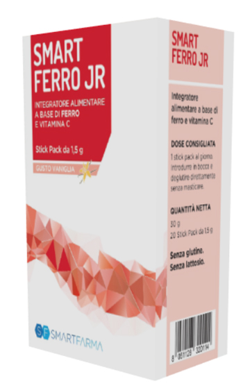 SMART FERRO JR 20 STICK PACK GUSTO VANIGLIA - farmascienza.it