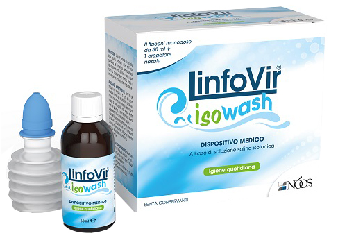 SOLUZIONE SALINA ISOTONICA LINFOVIR ISOWASH 8 FLACONI DA 60 ML - farmascienza.it