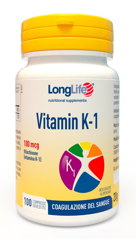 LONGLIFE VITAMIN K 100MCG 100 COMPRESSE RIVESTITE - farmascienza.it