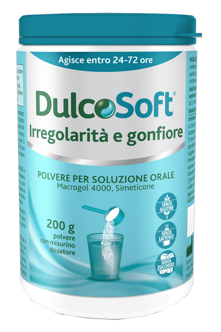 DULCOSOFT IRREGOLARITA' E GONFIORE POLVERE SOLUBILE 200 G - farmascienza.it