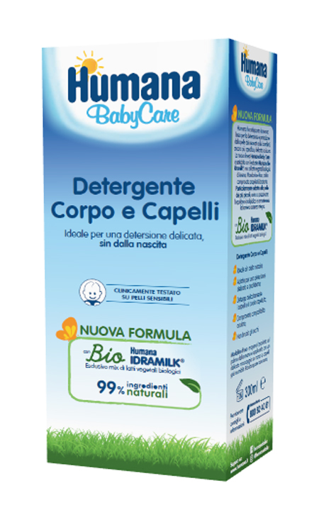 HUMANA BABY CARE DETERGENTE CORPO&CAPELLI 300 ML - farmascienza.it