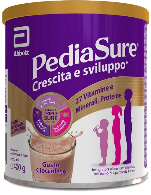 PEDIASURE CRESCITA&SVILUPPO CIOCCOLATO 400 G - farmascienza.it