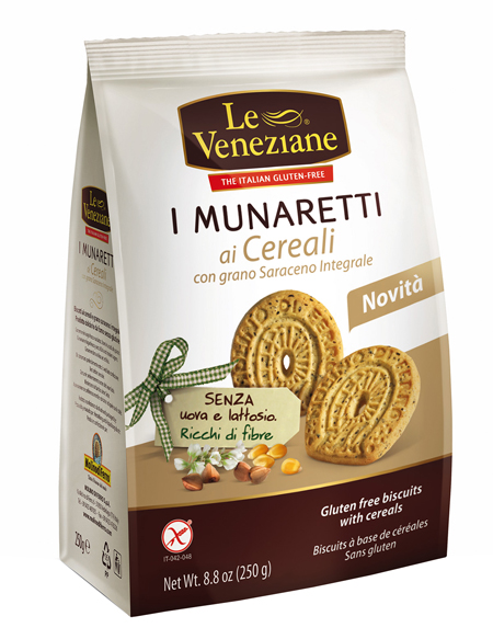 LE VENEZIANE MUNARETTI BISCOTTI CEREALI GRANO SARACENO INTEGRALE 250 G - farmascienza.it