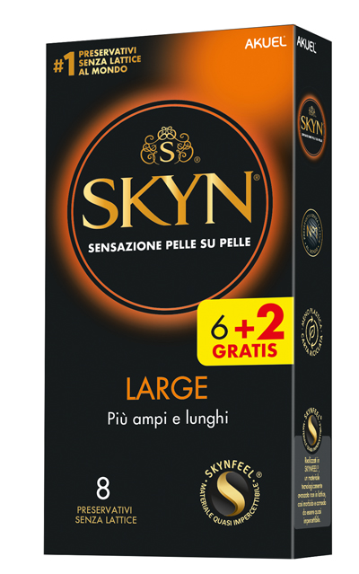 AKUEL SKYN LARGE PIU AMPI/LUNGHI 6 PEZZI + 2 OMAGGIO - farmascienza.it