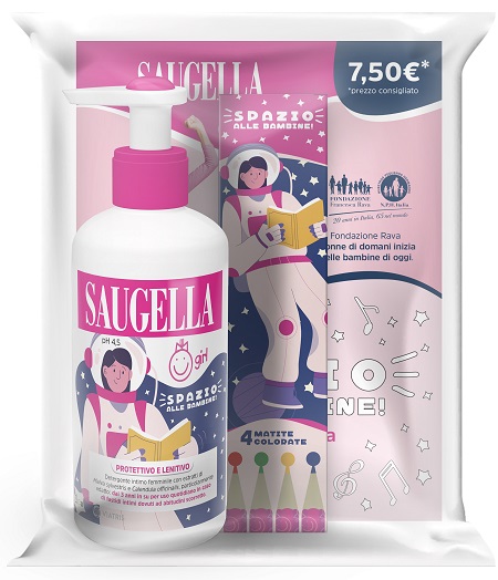 SAUGELLA GIRL + GADGET PROMOZIONE COSTITUITA DA UN BUNDLE COMPOSTO DA PRODOTTO GIRL 200 ML + IN OMAGGIO MATITE COLORATE - farmascienza.it