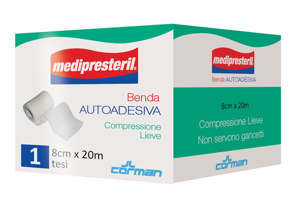 MEDIPRESTERIL BENDA AUTOADESIVA 8X2000 CM 1 PEZZO - farmascienza.it