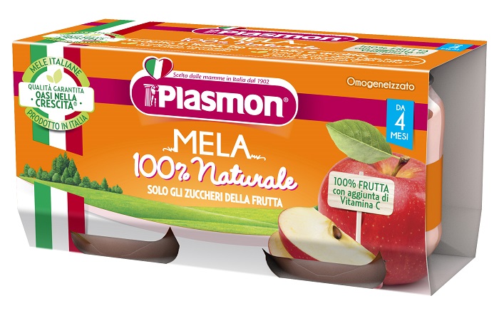 PLASMON OMOGENEIZZATO MELA 2 X 80 G - farmascienza.it