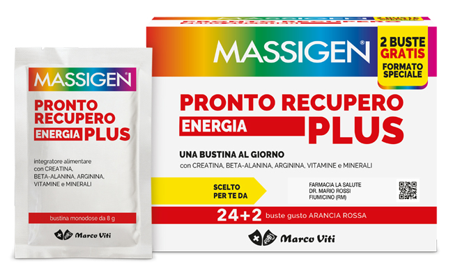 MASSIGEN PRONTO RECUPERO ENERGIA PLUS 24 BUSTINE + 2 BUSTINE - farmascienza.it