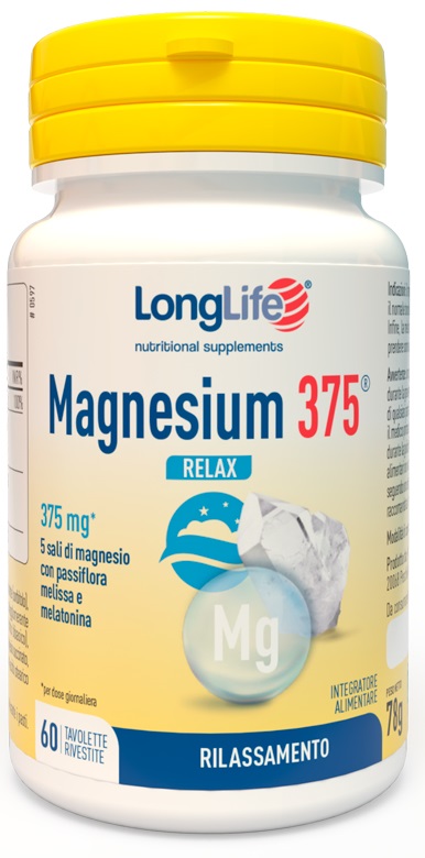 LONGLIFE MAGNESIUM 375 RELAX 60 TAVOLETTE - farmascienza.it