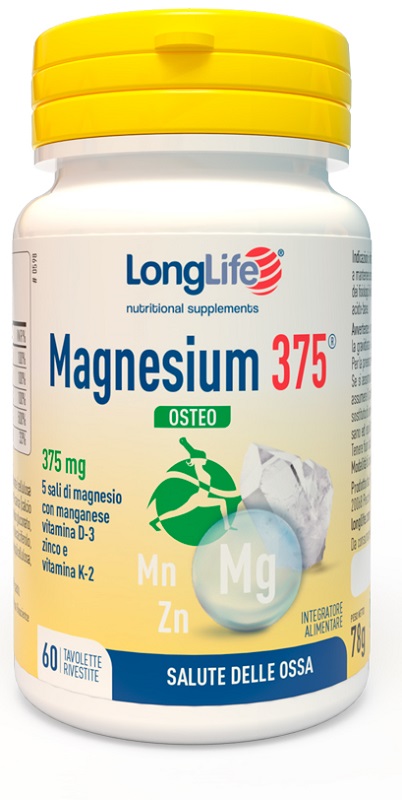 LONGLIFE MAGNESIUM 375 OSTEO 60 TAVOLETTE - farmascienza.it