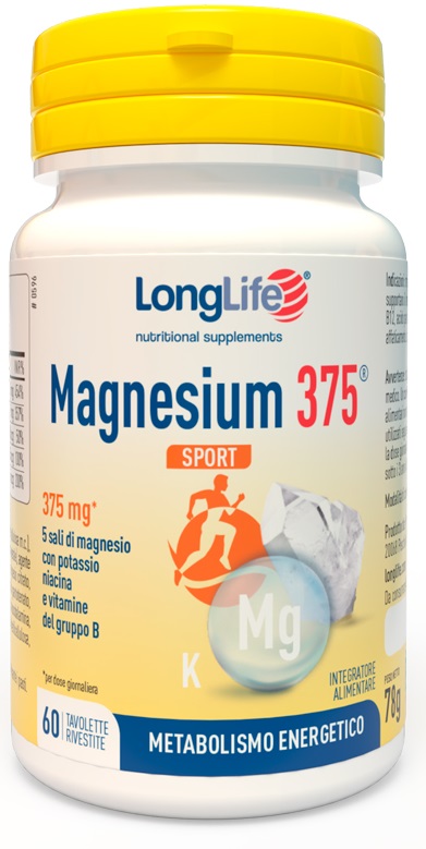 LONGLIFE MAGNESIUM 375 SPORT 60 TAVOLETTE - farmascienza.it