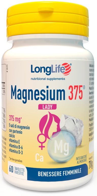 LONGLIFE MAGNESIUM 375 LADY 60 TAVOLETTE - farmascienza.it